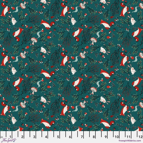 Enchanted Forest by Cori Dantini - Forest Floor - Teal