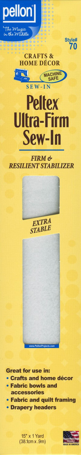 Peltex Sew-In Stabilizer Pellon 15in x 1yd : Pelllon