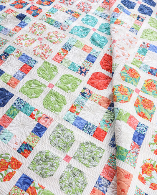 Bloom & Grow Quilt by Natalie Crabtree featuring Garden Society by Crystal Manning Quilt Kit