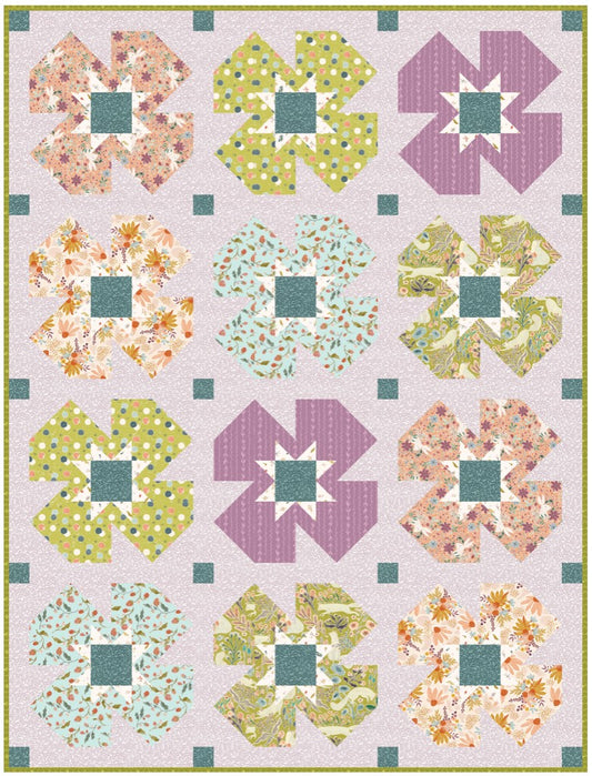 Summer Garden Quilt featuring Thicket & Bramble by Jill Labieniec: Quilt Kit
