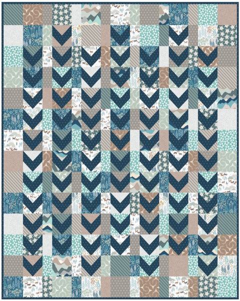 Pre-Order Scrappy Arrows Quilt featuring Horizon by Pippa Shaw: Quilt Kit