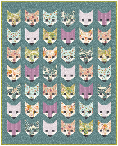 Fancy Fox Quilt featuring Thicket & Bramble by Jill Labieniec: Quilt Kit