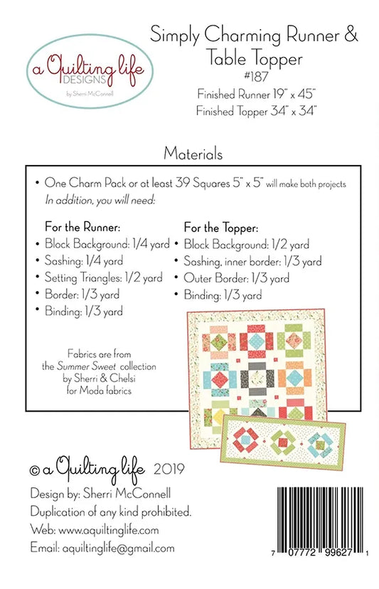 Simply Charming Quilt Pattern by A Quilting Life
