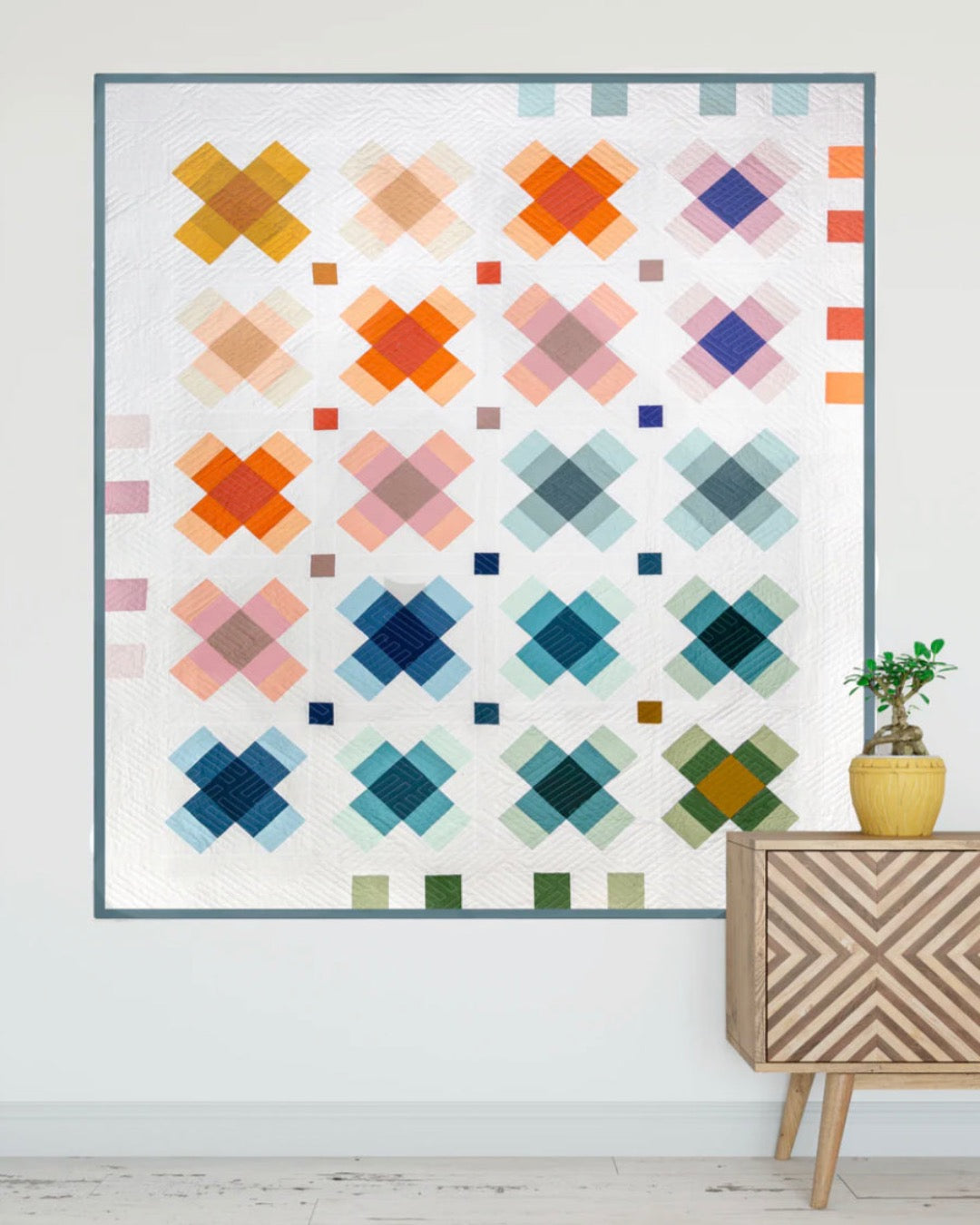 Taffy Quilt featuring Pure Solids : Quilt Kit