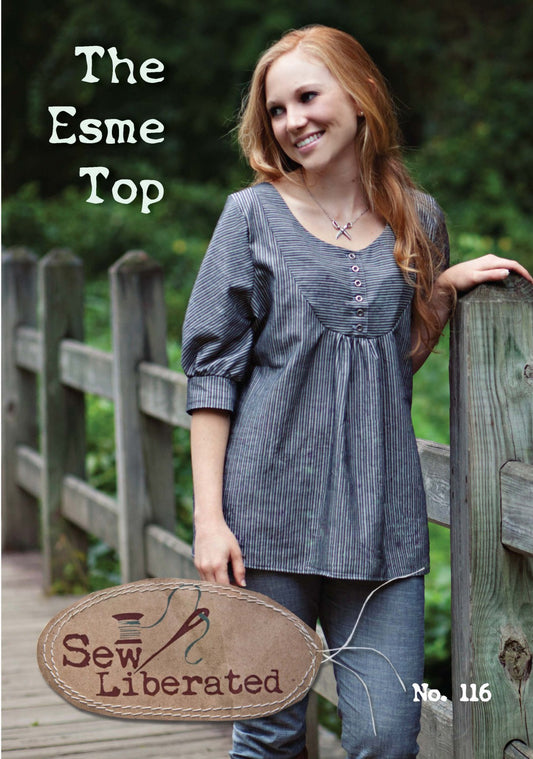 The Esme Shirt by Sew Liberated