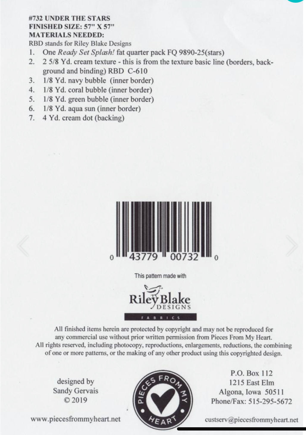 Under the Stars Quilt Pattern by Sandy Gervais