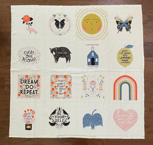 Words to Live By by Gingiber for Moda : Panel