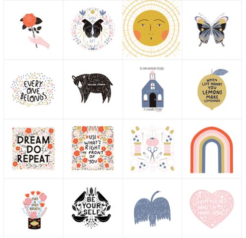 Words to Live By by Gingiber for Moda : Panel